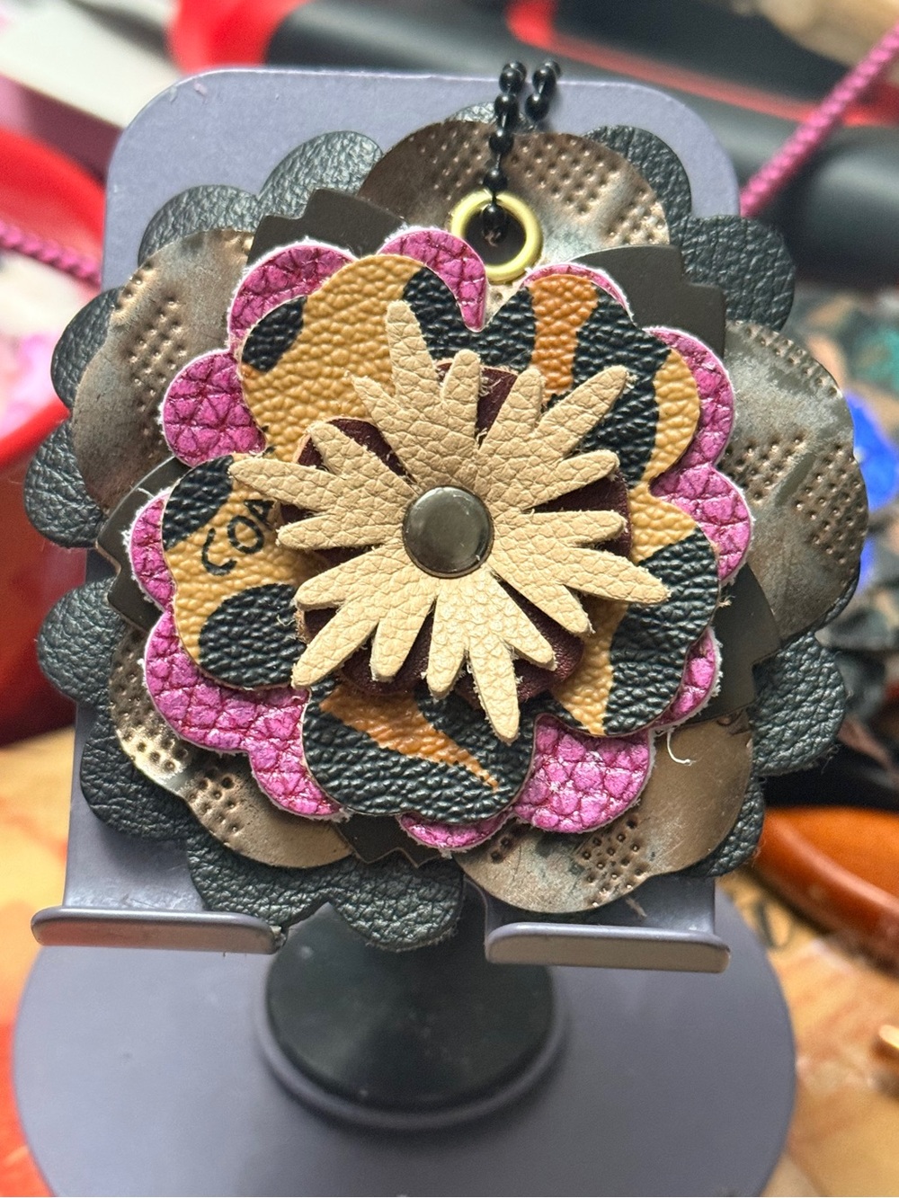 Handmade Floral Bag Charm